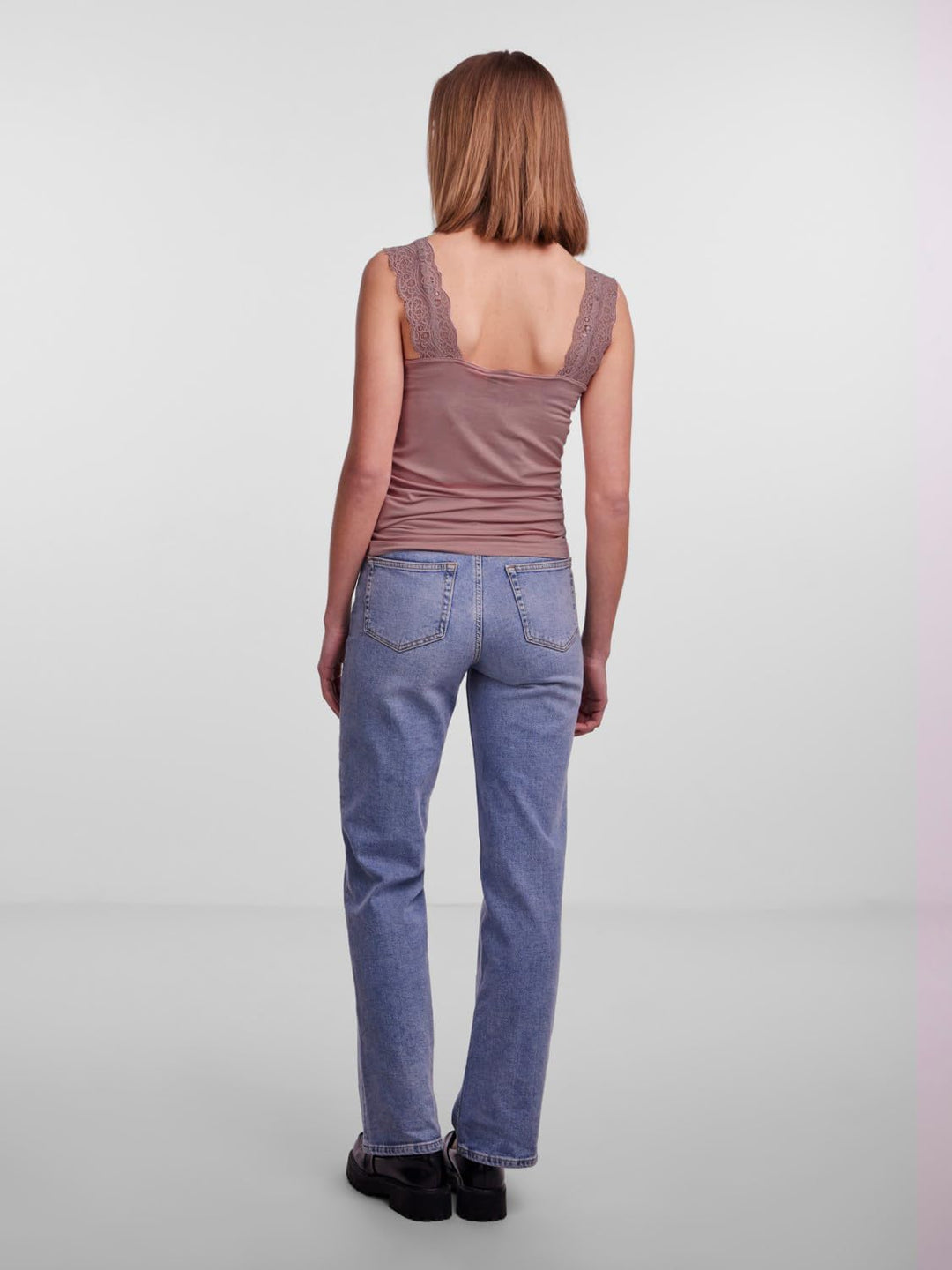 PIECES Damen Pcbarbera Lace Noos Bc Top S 1x Nostalgia Rose, 1x Birch, 1x Walnut, S 1x Nostalgia Ros