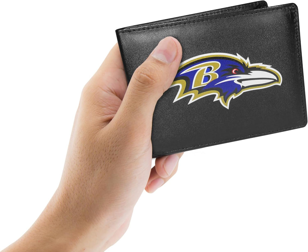 Siskiyou Sports Bi-fold Wallet Large Logo Baltimore Ravens Einheitsgrösse Schwarz, Baltimore Ravens