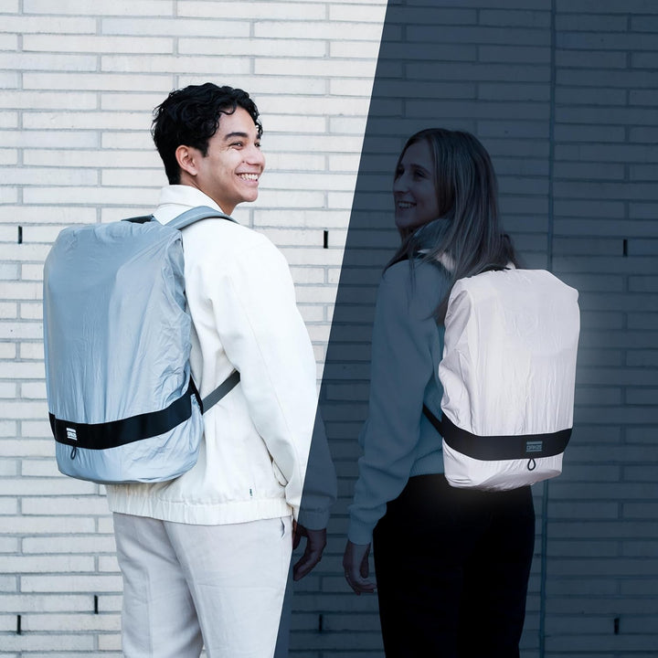 OAK25 Regenschutz für Rucksack Reflektierend - RAIN Cover - Regenhülle für Backpack, Schulranzen ode