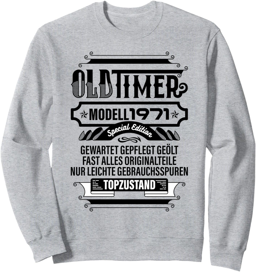 1971 50. Geburtstag Spruch Mann Frau 50er Geburtstag Sweatshirt
