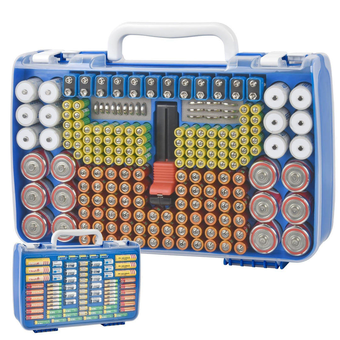 Batterie Aufbewahrungs Organizer mit doppelseitiger Batteriebehälter für 269 Stück AA AAA AAAA 3A 4A