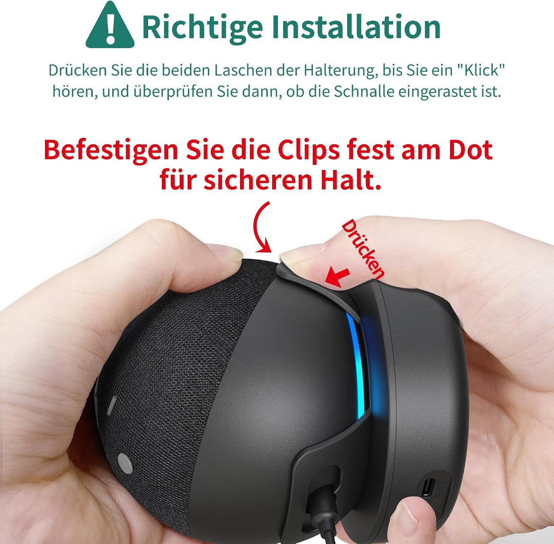 Tragbare Akku für 4. &amp; 5. Gen Smart Lautsprecher Batterie Akkustation 5000 mAh kompatibel mit Smartp