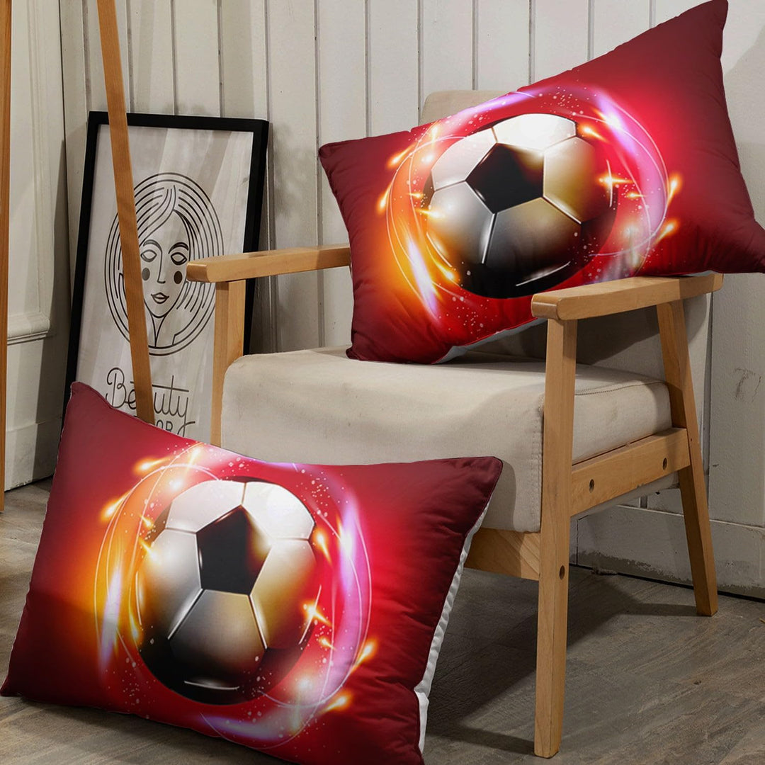 HOSIMA-Fussball-Druck-Bettbezug für Kinderzimmer, für Erwachsene, Jungen, Mädchen, Kinderzimmer, Bla