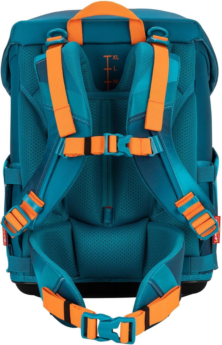 Scout Sunny II Schulranzen-Set 4-tlg. Exklusiv Superflash Seadragon 2023