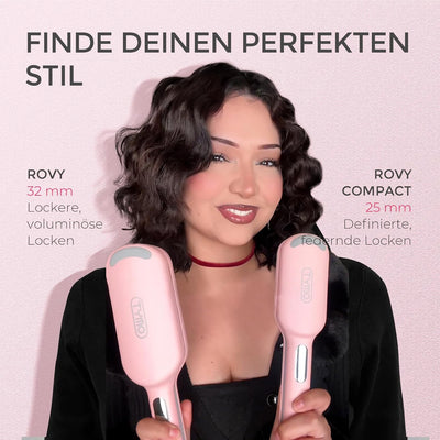 TYMO ROVY Compact Welleneisen für haare, Lockenstab grosse Locken geeignet für Anfänger, Sofortiges