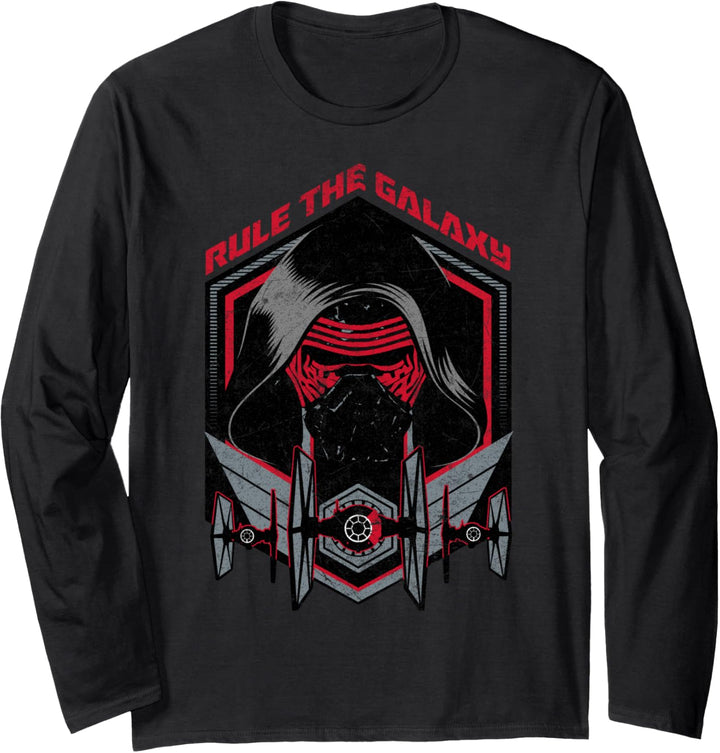 Star Wars The Force Awakens Kylo Ren Rule The Galaxy Langarmshirt