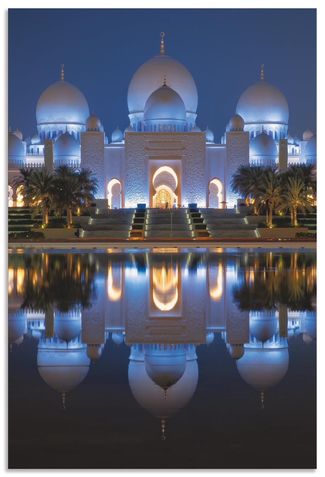 ARTland Wandbild Alu Verbundplatte für Innen &amp; Outdoor Bild 60x90 cm Moschee Scheich Zayid Islam Mus