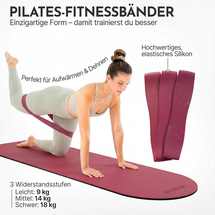NEOLYMP Pilates Set für Zuhause – Pilates Ball, Pilates Ring & Gewichte – Komplettes Pilates Zubehör