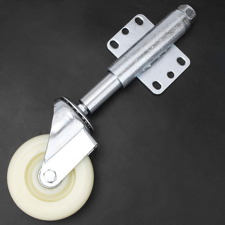 Tor Rad, 4"Tor Helfer Rad gefederte Lenkrolle Nylon + Metall, 440lbs Tragfähigkeit mit 6 Löchern