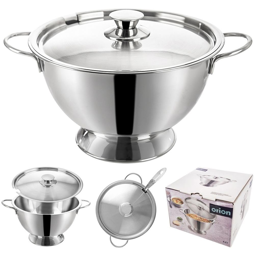 Suppentopf Suppenterrine Supenschale aus Edelstahl 4,5 L