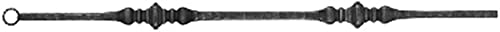 Fenau | Zierstab | Länge: 900 mm | Material: 15x15 mm gehämmert | Stahl S235JR, roh Länge: 900 mm|Ma