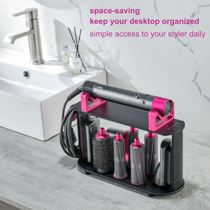 simpletome Halterung für Dyson Lockenwickler Aluminium Ständer Badezimmer Aufbewahrungsgestell für D
