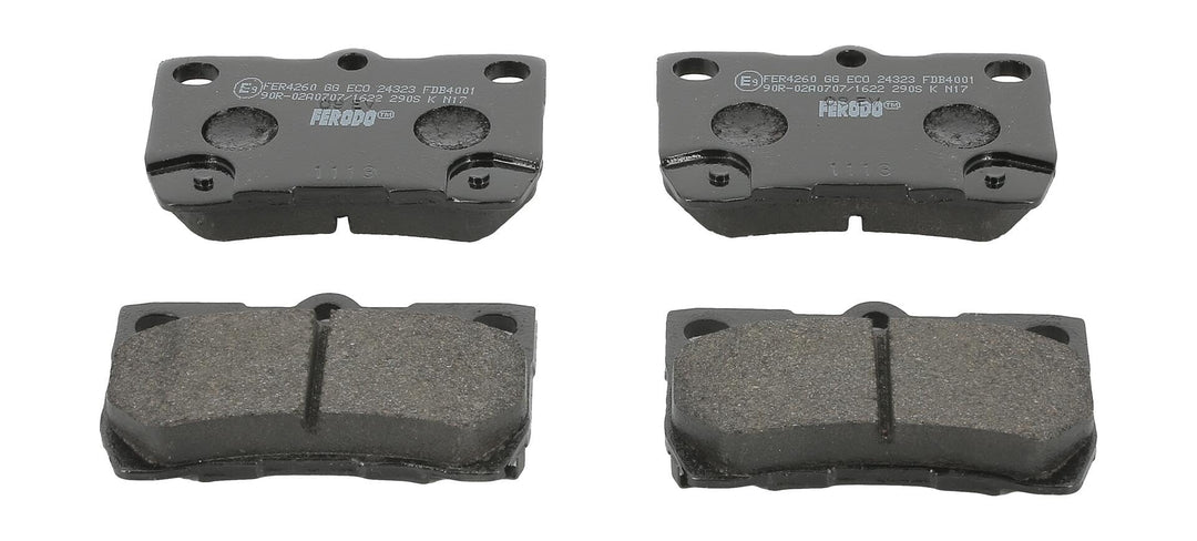 Ferodo FDB4001 PREMIER Bremsbelagsatz, Scheibenbremse - (4-teilig) - (4 Stück)