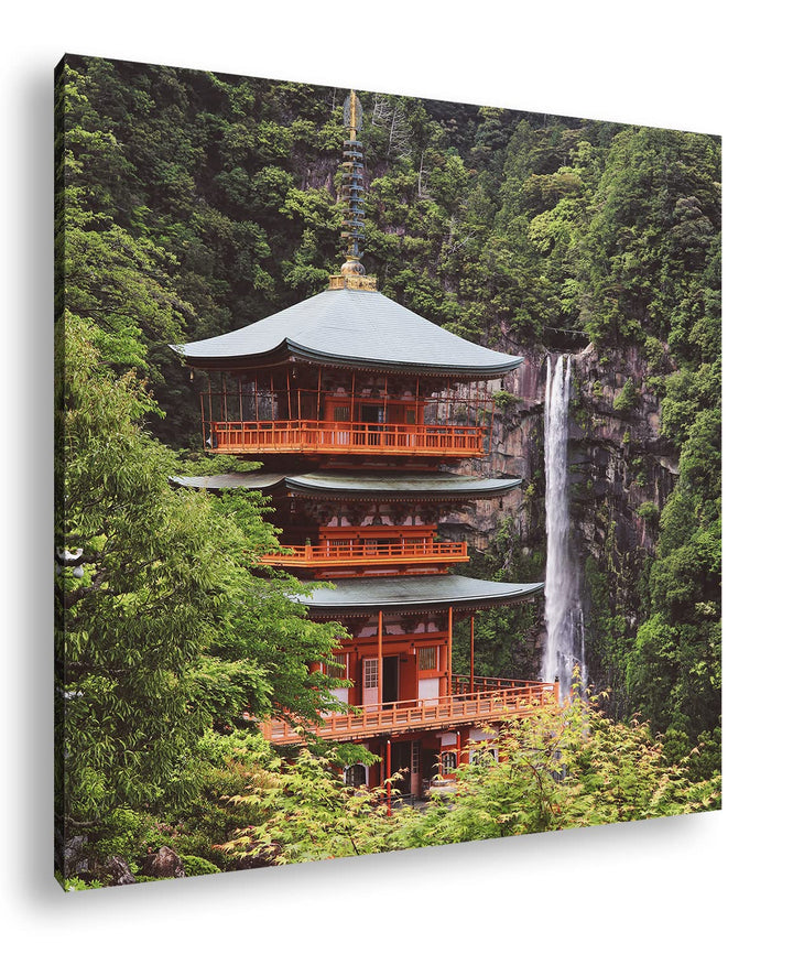 deyoli Schreinturm in atemberaubender Natur Format: 60x60 als Leinwandbild, Motiv fertig gerahmt auf