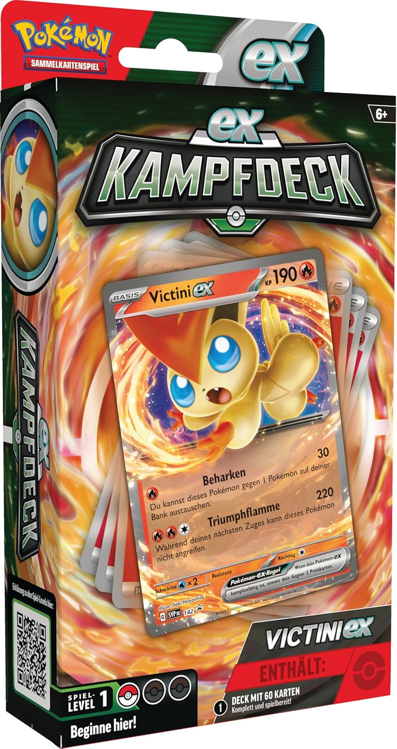 Pokémon-Sammelkartenspiel: Kampfdeck Victini-ex (sofort spielbares Deck mit 60 Karten), Victini-ex