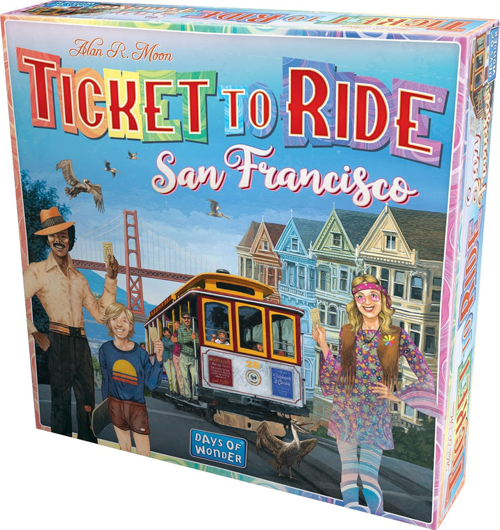 Days of Wonder, Zug um Zug: San Francisco, Brettspiel, ab 8 Jahren, 2–4 Spieler, 10–15 Minuten Spiel