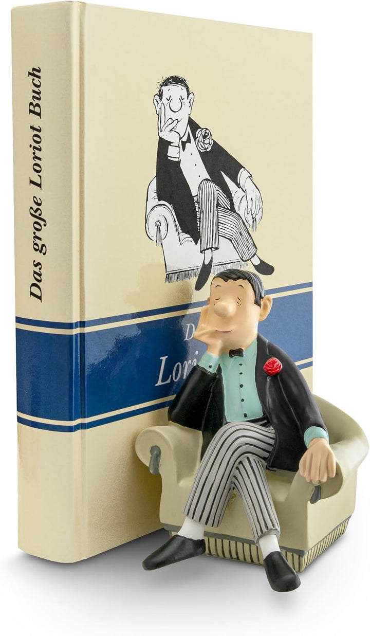 Buchstütze Loriot - Herr im Sessel
