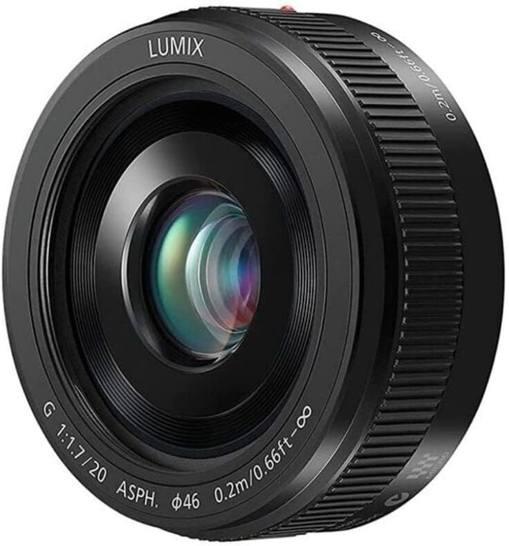 Panasonic H-H020A LUMIX G Festbrennweiten 20mm F1.7 II ASPH. Objektiv (Pancake Objektiv, Filtergröss