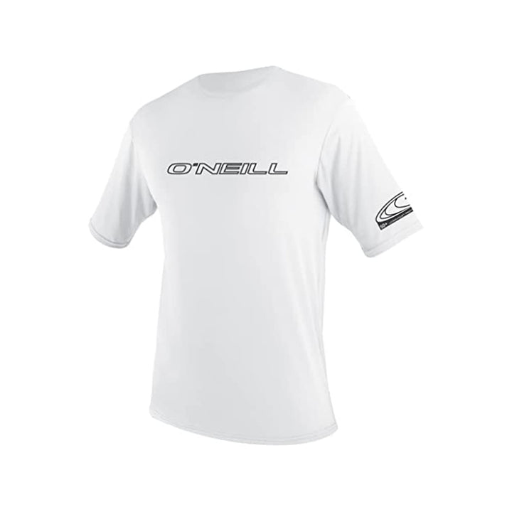 O 'Neill Herren UV-Sonnenschutz Short Sleeve Rash Guard XL Weiss, XL Weiss