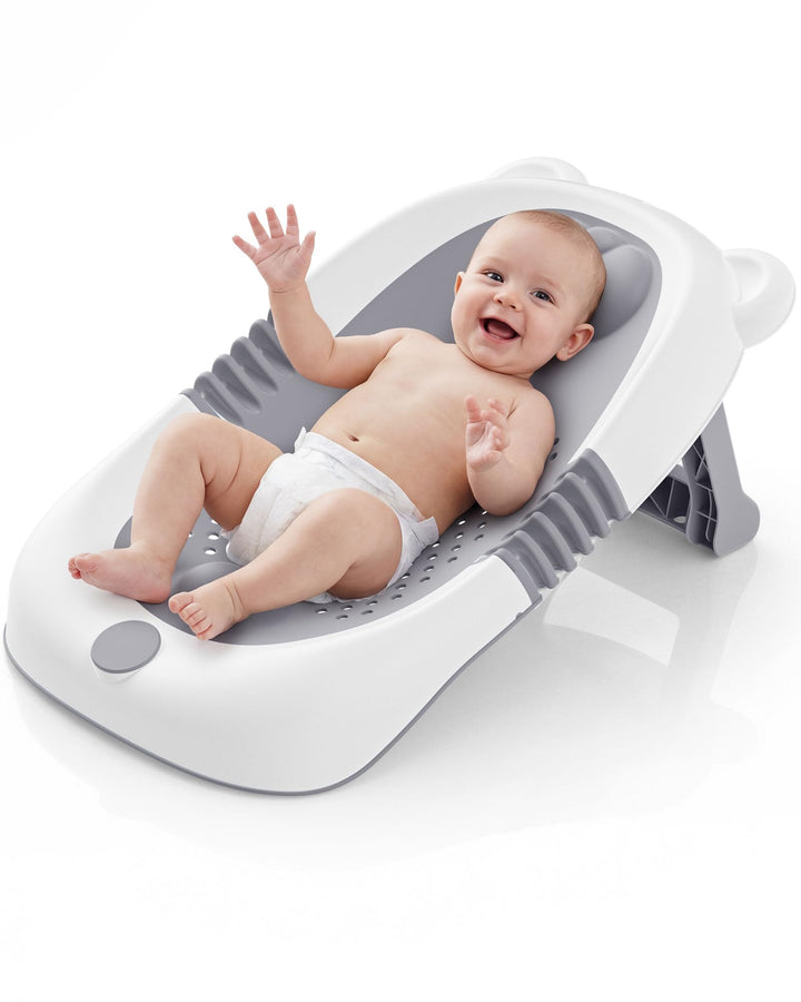 Faltbare Babybadewanne,Badewannenstütze für Neugeborene und Kleinkinder mit rutschfesten Saugnäpfen,