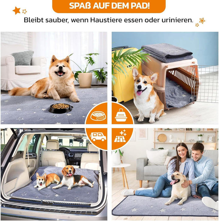 PICK FOR LIFE Haustier-Urinunterlage Waschbar Welpenunterlagen Matte für Hunde Schnell Absorbierend