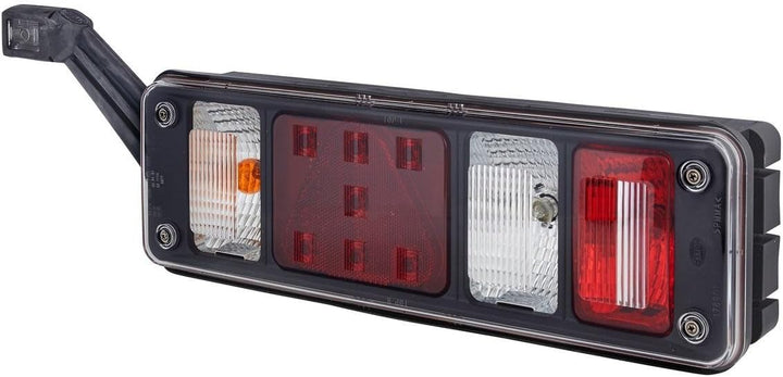 HELLA - Heckleuchte - Hybrid - 24V - Anbau/geschraubt - Lichtscheibenfarbe: glasklar - Stecker: Supe