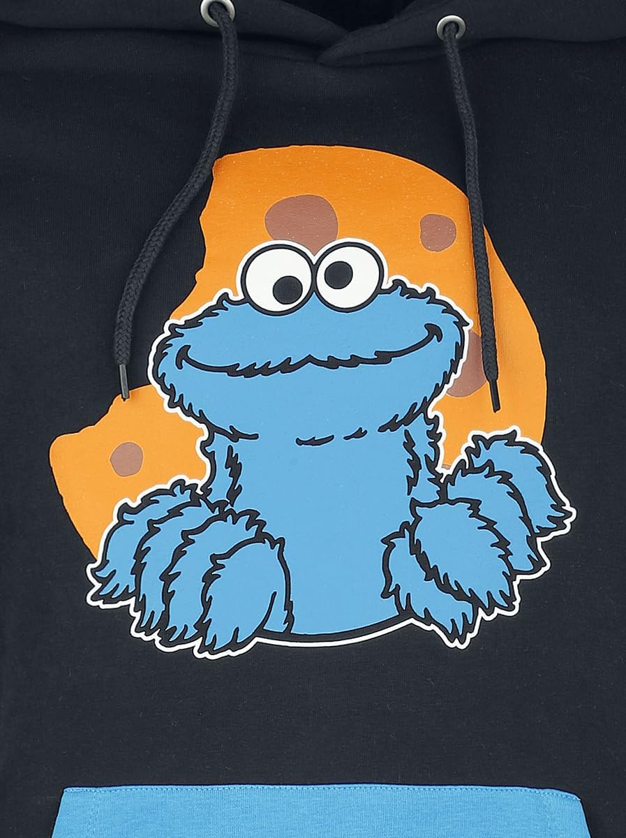 Sesamstrasse Cookie Monster Männer Kapuzenpullover hellblau Fan-Merch, Filme S Multicolor, S Multico