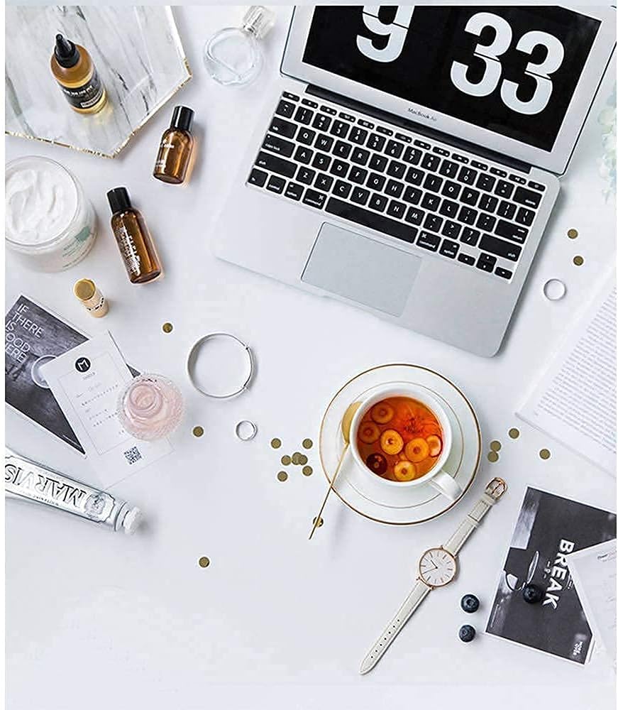 Selens PVC Hintergrund Fotografie 100x200cm Weiss Hintergründe Fotohintergrund Weiss Wasserdicht Mat