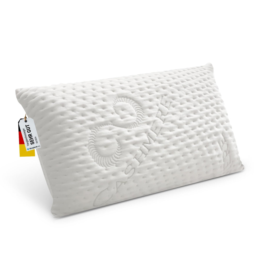 FMP Matratzenmanufaktur Orthopädisches Nackenstützkissen -viscoelastisches Kissen, Visco Kopfkissen,