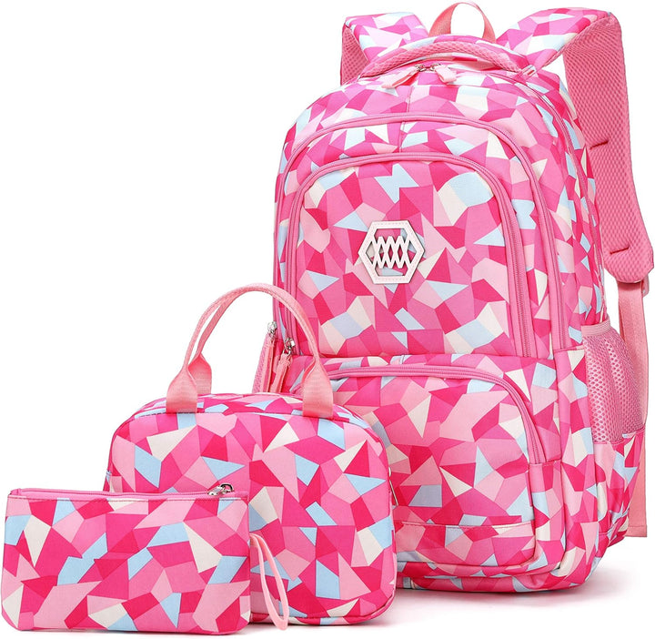 Schulrucksack Jungen Mädchen Rucksack Teenager: Schultaschen Sets mit Lunchpaket Federmäppchen Schul