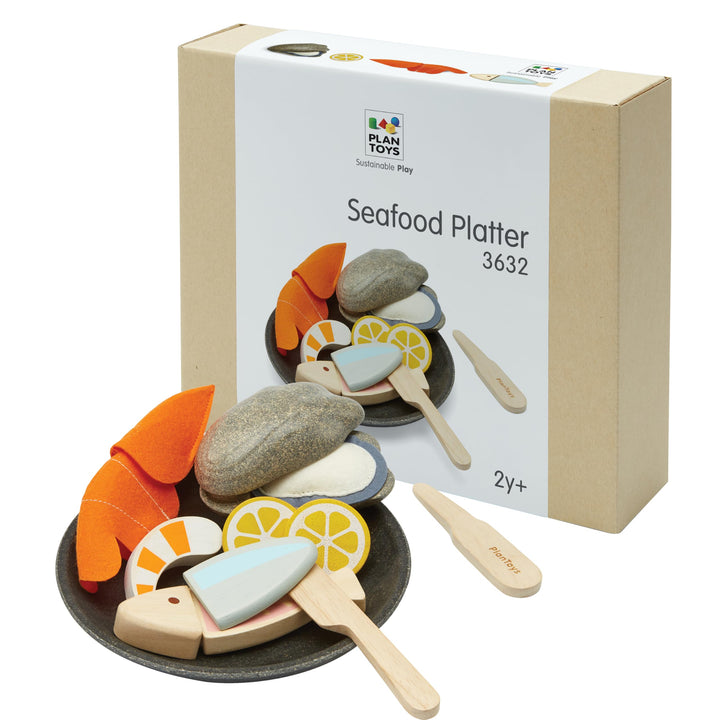 PlanToys 3632 Teller für Meeresfrüchte Meeresfrüchteplatte, Meeresfrüchteplatte