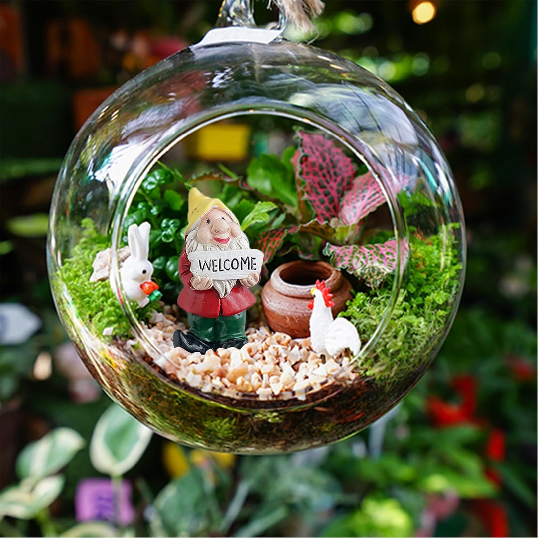 Yoaeyok 7 Stück Weihnachtswichtel Set, Wichtel Figuren Weihnachten Dekoration Harz Ornamente, Wichte