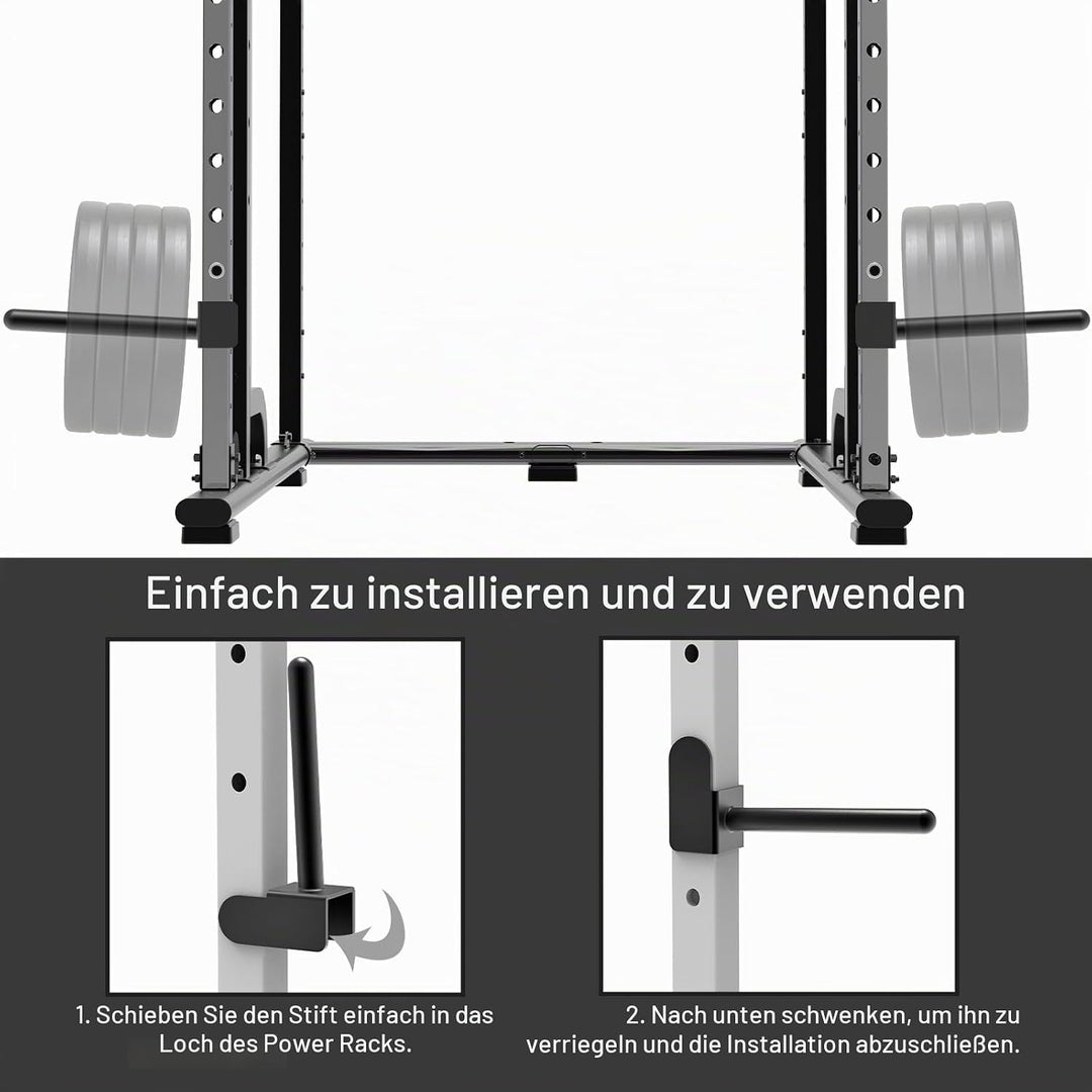 Kipika Hantelscheibenhalter für 2x2 und 3x3 Power Rack - Power Rack Aufsatz für Hantelscheiben - Pas