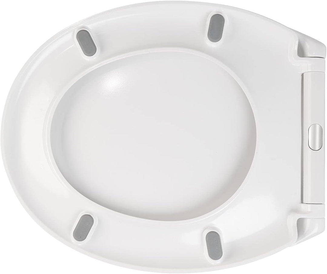BadeStern Toilettenbrille: Universal-WC-Sitz, O-Form, Absenkautomatik, antibakteriell beschichtet (K