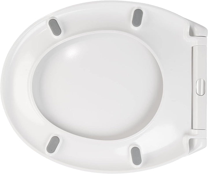 BadeStern Toilettenbrille: Universal-WC-Sitz, O-Form, Absenkautomatik, antibakteriell beschichtet (K