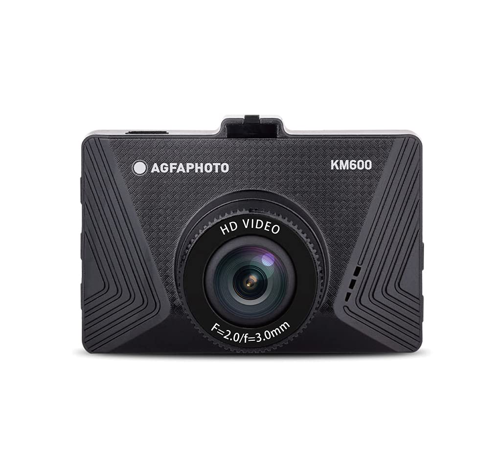 AgfaPhoto Realimove KM600 HD Dashcam | Auto Kamera mit 2“ LCD Bildschirm & 120 Degree-Weitwinkel Obj