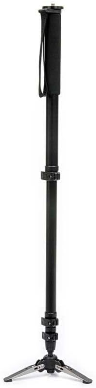 JUSINO Monopod mit abnehmbarem Fuss/Tischstativ (Schnellspannclips) VM-324E Aluminium-Monopod (ab 17