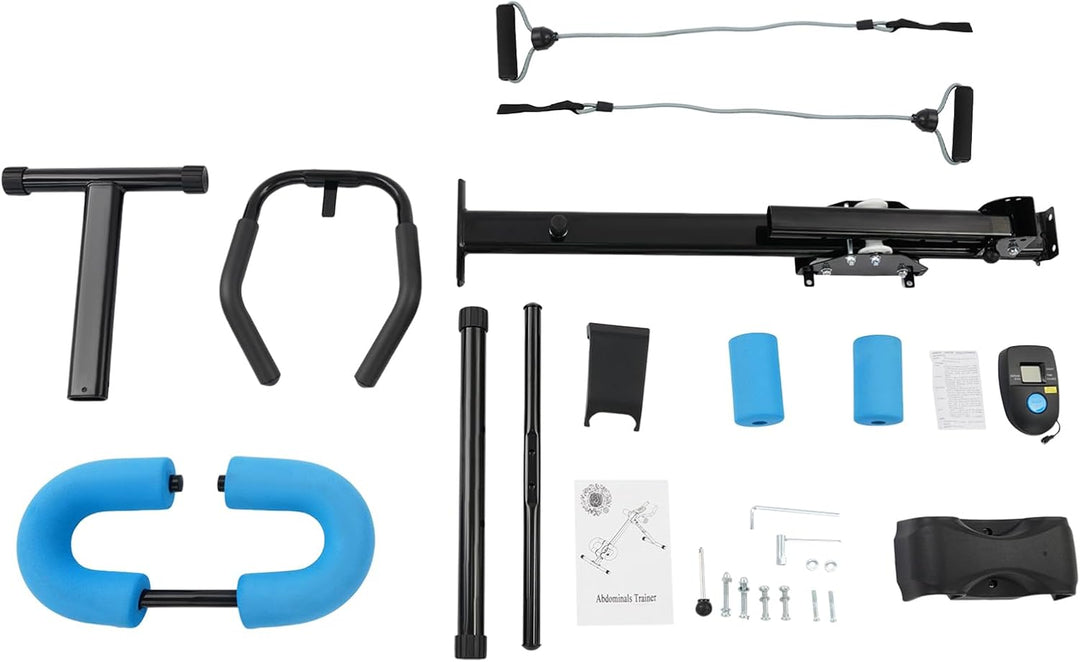 Bauchtrainer für Zuhause, Bauchmuskeltrainer Abdominalmaschine, Klappbar Bauchmuskeltraining Multifu