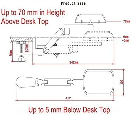 Neueste Entwurfs-Ergonomic Articulating Computer Laptop Armauflage | Höhe verstellbare Armlehne für