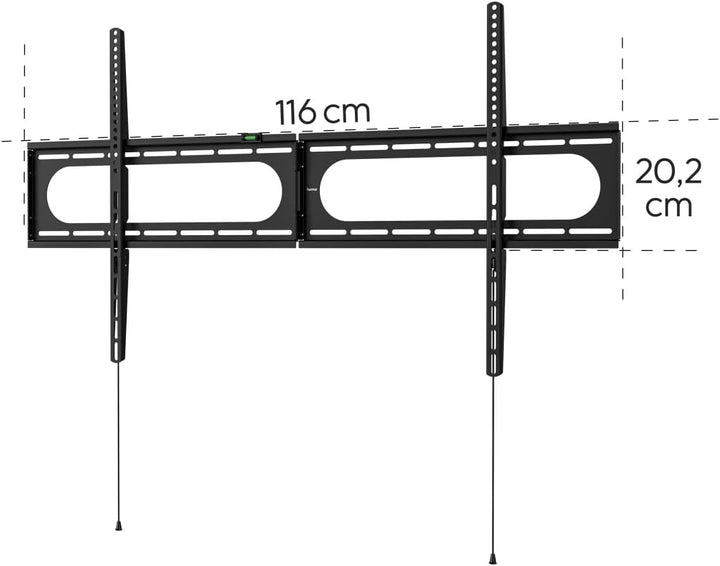 Hama TV Wandhalterung (TV Wandhalterung 120 Zoll, VESA 50x50 bis VESA 1100x600, bis 100 kg, Wandabst