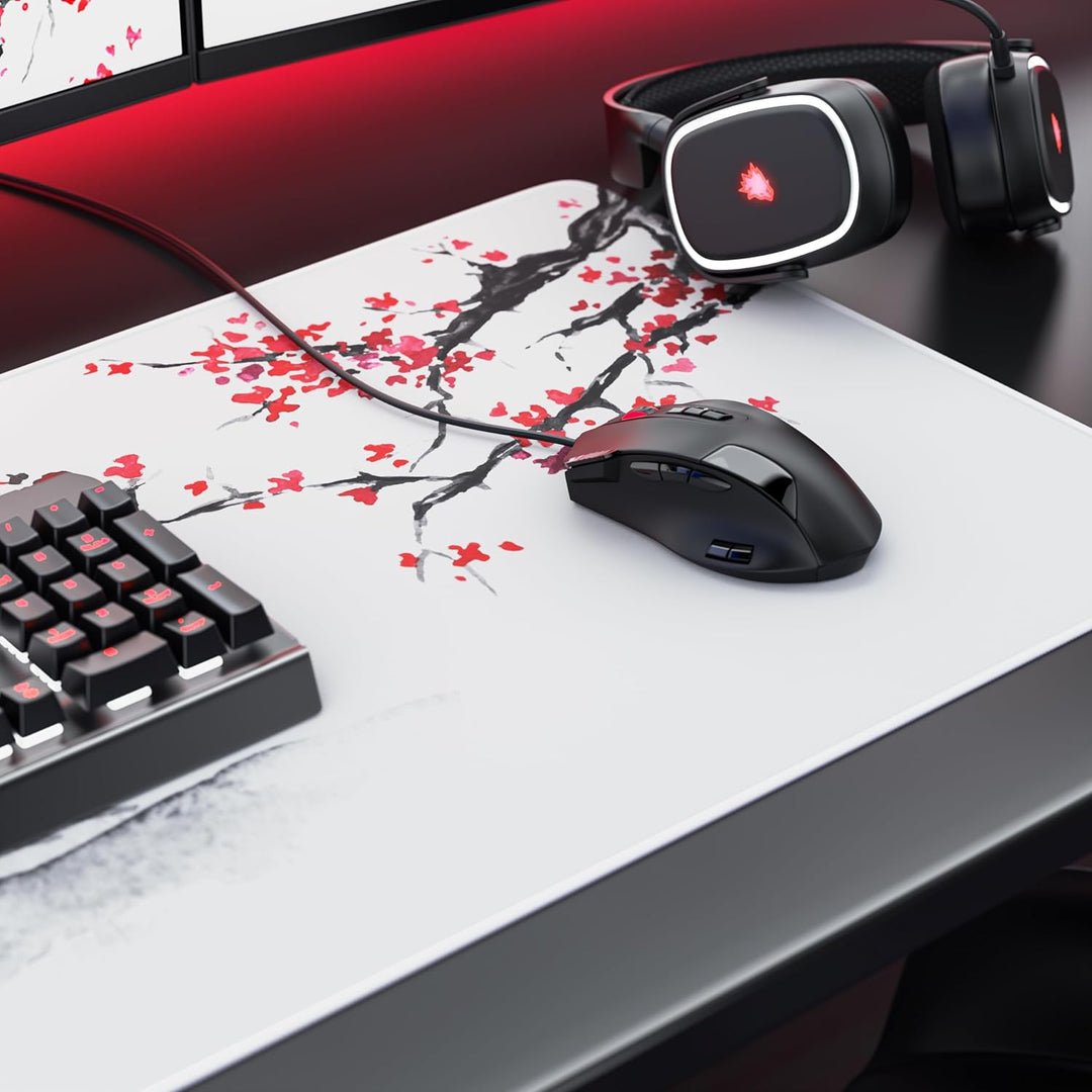 CSL-Computer TITANWOLF - XXL Speed Gaming Mauspad 900 x 400mm - XXL Mousepad - Tischunterlage Large