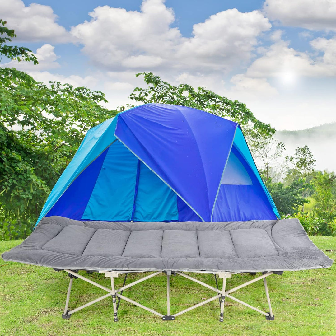 REDCAMP XL Weich Campingbett Feldbettauflage,Martratze für Feldbett Klappbar 190 x 75 cm,Bequem Gut