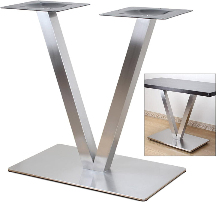 Tischgestell Edelstahl Tischkufen Tischuntergestell Tischfuss Tischbein Legs Schwerlast Design Kreuz