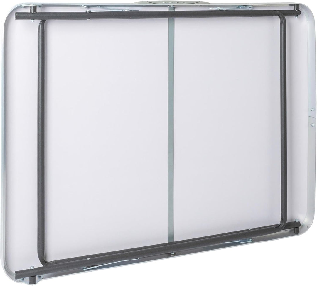 Harbour Housewares 1x Schwarz 80cm x 60cm Klappbarer Campingtisch aus Metall - Klein Faltbar Tragbar