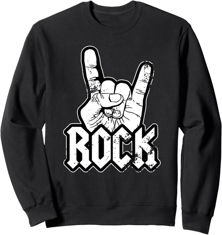 Rock Metalhead Pommesgabel Festival Rockmusik Musik Sweatshirt