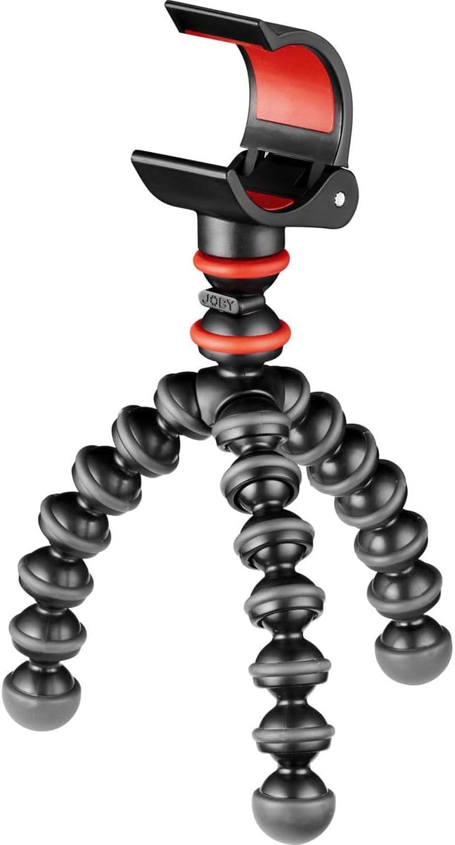 JOBY GorillaPod Starter Kit, Vielseitiges Flexibles Mini-Stativ mit Universeller Smartphone-Klemme,