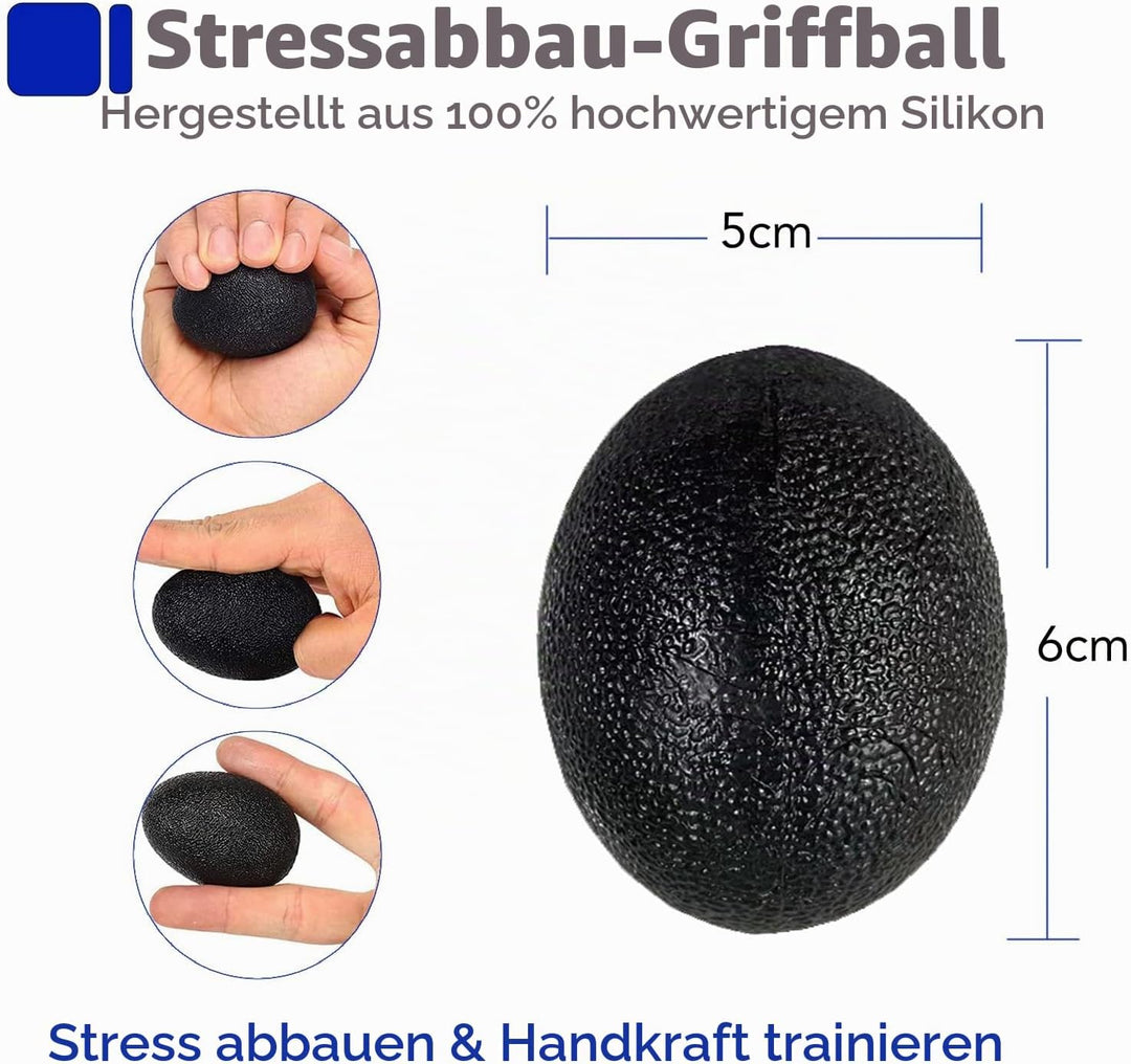 Handtrainer Fingertrainer, Griffkraft Trainer Training Set - 6er-Pack, Verstellbarer Grip Trainer, F
