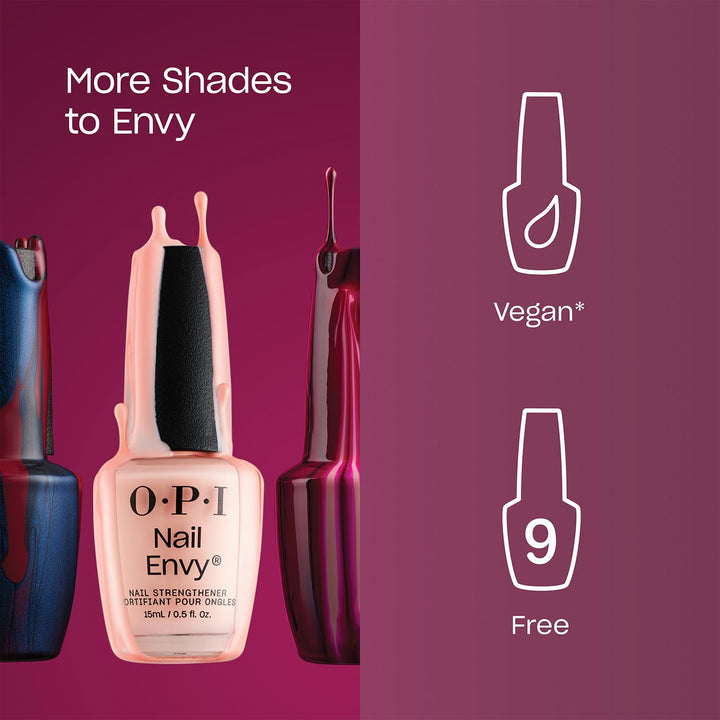 OPI Nail Envy – veganer Nagelhärter gegen kaputte Nägel – aufbauende Nagelpflege mit Tri-Flex Techno