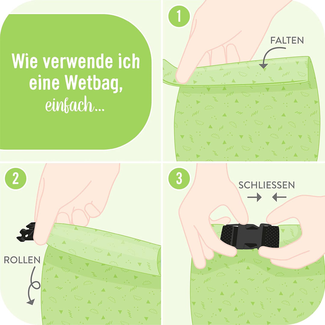 Bambino Mio, Wetbag, wasserfeste Tasche für unterwegs Wolke Sieben Single, Wolke Sieben Single