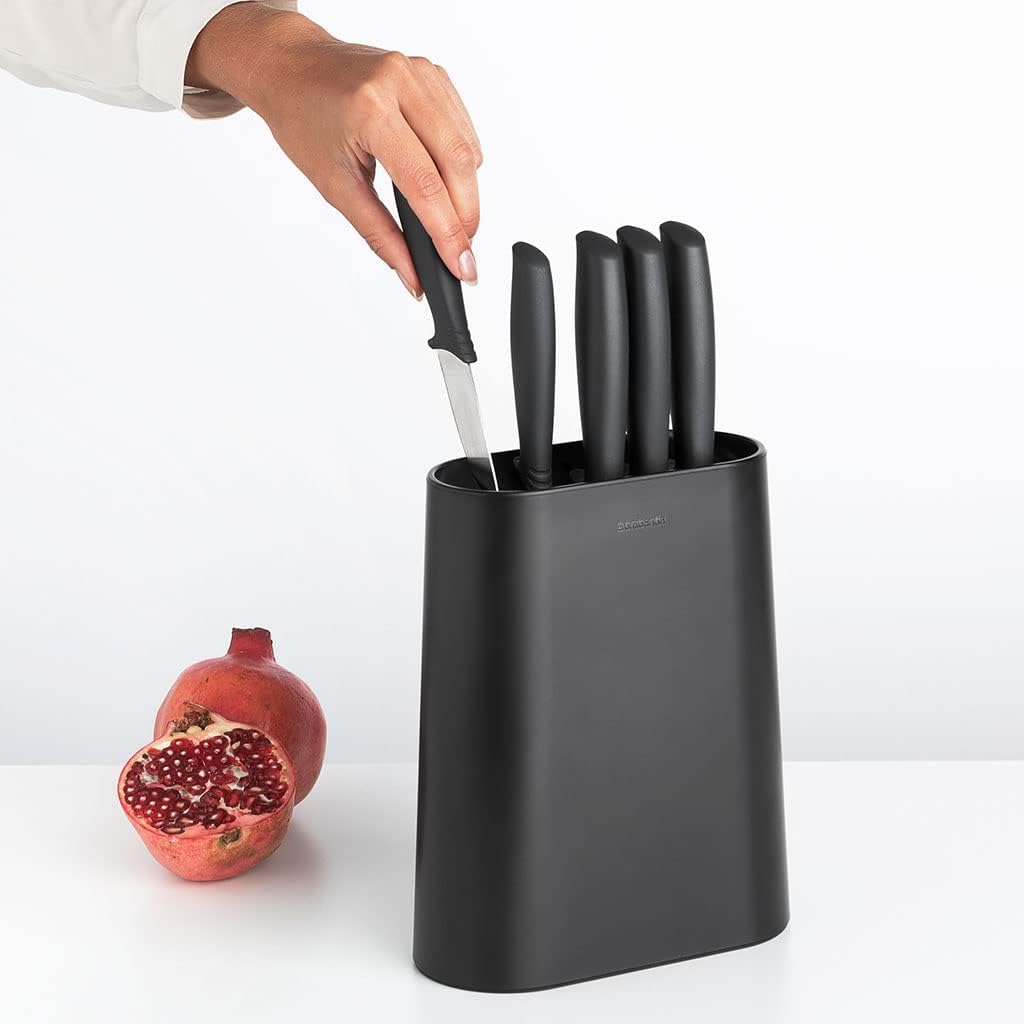 Brabantia Messerblock, Dunkel Grau, One Size, Messerblock